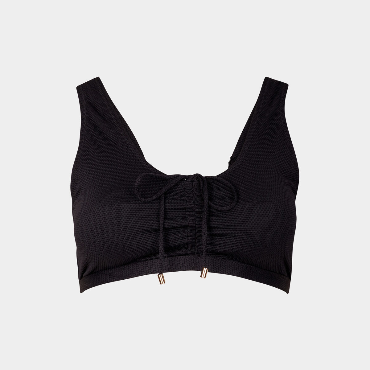 Haut de maillot de bain forme brassière noir femme grande taille