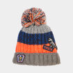 Bonnet à pompon multicolore garçon