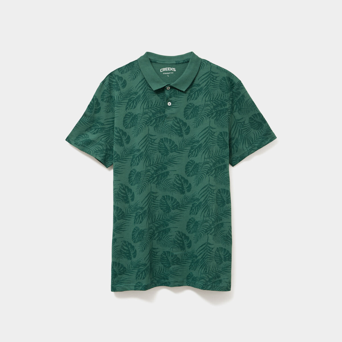 Polo manches courtes coton vert homme