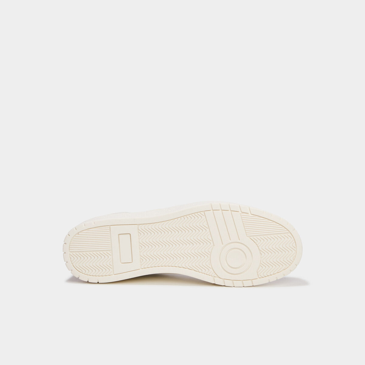 Baskets &agrave; lacets avec semelle &eacute;paisse blanc homme