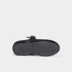 Ballerines effet velours noir fille