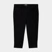 Pantalon corsaire skinny taille haute noir femme grande taille
