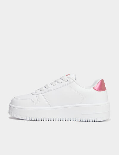 Tennis basses à lacets Champion Rebound blanc femme