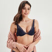 Soutien-gorge foulard padde bleu marine femme