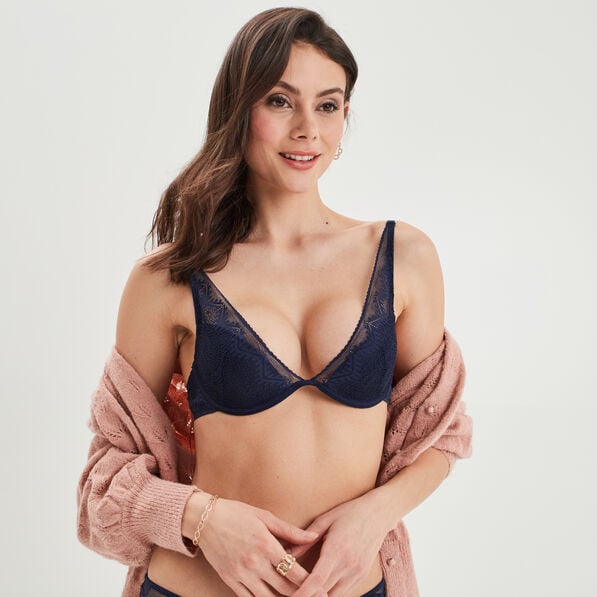 soutien gorge foulard padde bleu marine femme Soutien-gorge foulard padde bleu marine femme