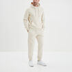 Pantalon jogging droit molleton ecru homme