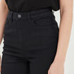 Jeans skinny taille haute noir femme