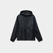 Veste coupe-vent imperm&eacute;able &agrave; capuche noir mixte
