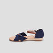 Sandales compensées Creeks bleu femme