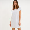 Chemise de nuit manches courtes gris clair femme