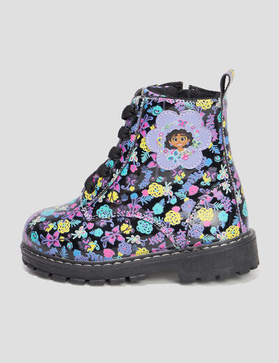 Bottines crantées zippées Encanto multicolore fille