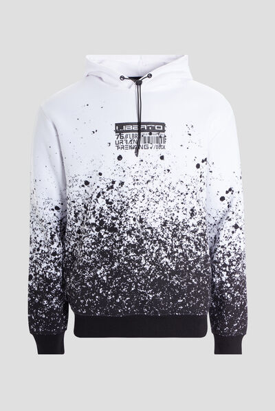 Sweat à capuche hoodie blanc homme