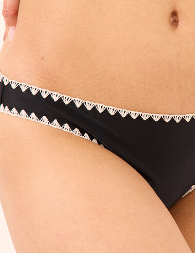 Bas de maillot de bain noir femme
