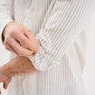 Chemise manches longues coton beige homme