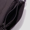 Sac en bandoulière avec rabat noir femme
