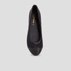 Ballerines matelassées noir femme