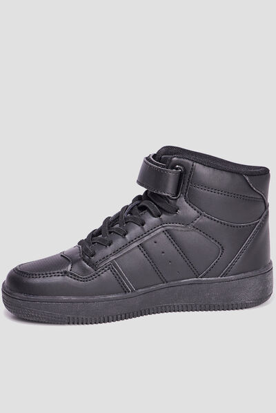 Baskets montantes Creeks Ktempete noir garçon