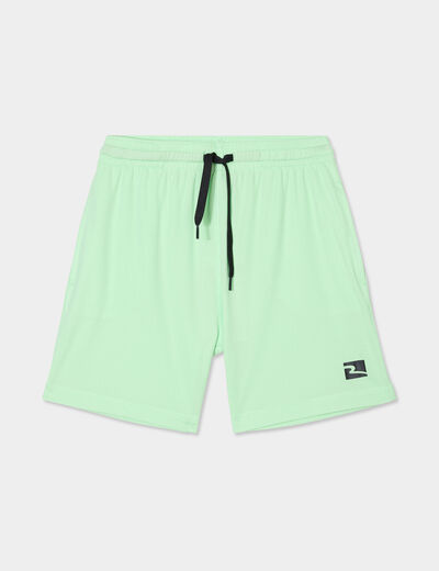 Short de jogging regular vert fluo garçon