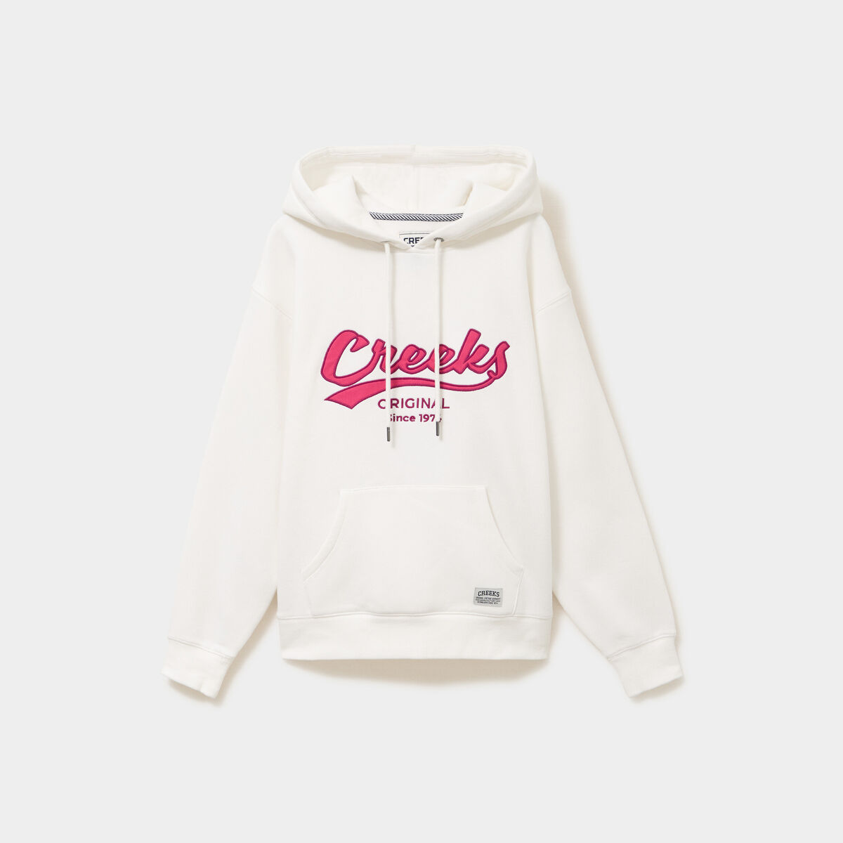 Sweat &agrave; capuche hoodie blanc femme