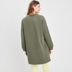 Sweat long Mickey vert kaki femme