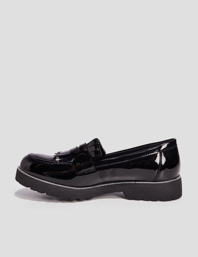 Mocassins crantés Liberto noir femme