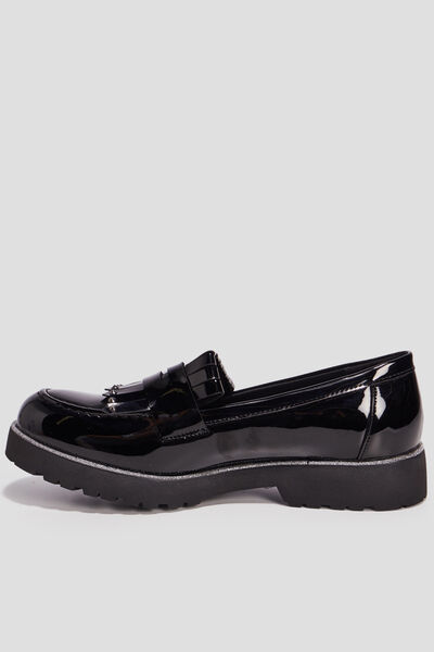 Mocassins crant&eacute;s Liberto noir femme