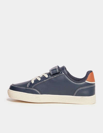 Tennis basses à scratchs Creeks bleu marine garçon
