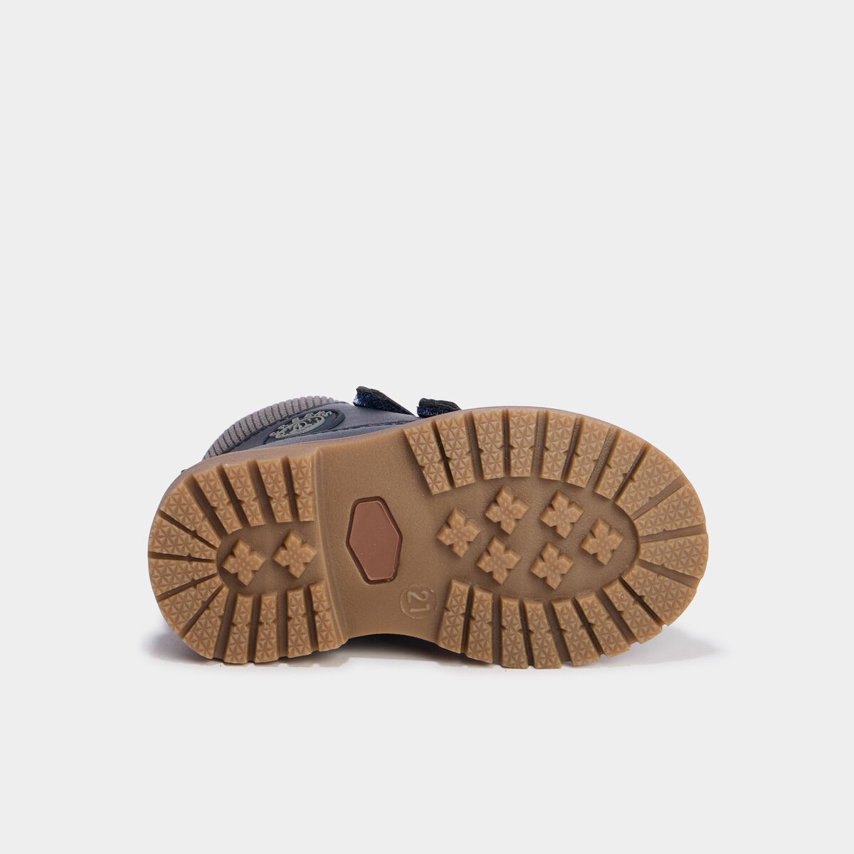 Boots &agrave; scratchs bleu marine b&eacute;b&eacute; gar&ccedil;on