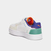 Tennis basses à scratchs Puma Caven blanc garçon