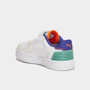 tennis basses a scratchs puma caven blanc garcon Tennis basses à scratchs Puma Caven blanc garçon
