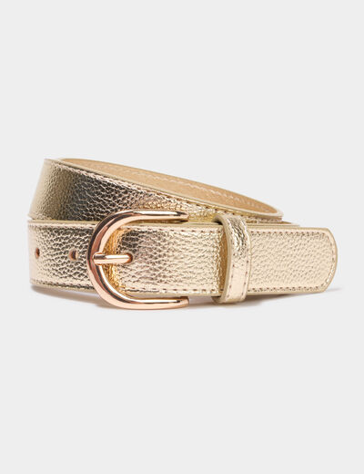 Ceinture couleur or femme