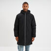 Parka d&eacute;perlante doubl&eacute;e &agrave; capuche noir homme