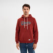Sweat à capuche hoodie 1 poche rouge foncé homme