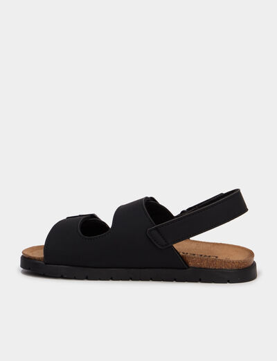 Sandales avec boucles noir gar&ccedil;on