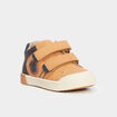 Baskets à scratchs bout rond Creeks camel bébé garçon