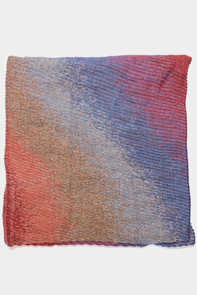 Écharpe plissée multicolore femme