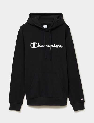 Sweat hoodie molleton Champion noir homme