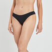 Culotte couture invisible en microfibre noir femme