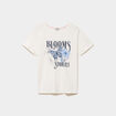 T-shirt ajust&eacute; manches courtes coton blanc femme