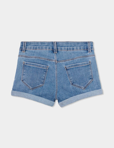 Short en jean denim 5 poches denim double stone fille