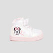 Baskets montantes zippées Minnie rose bébé fille