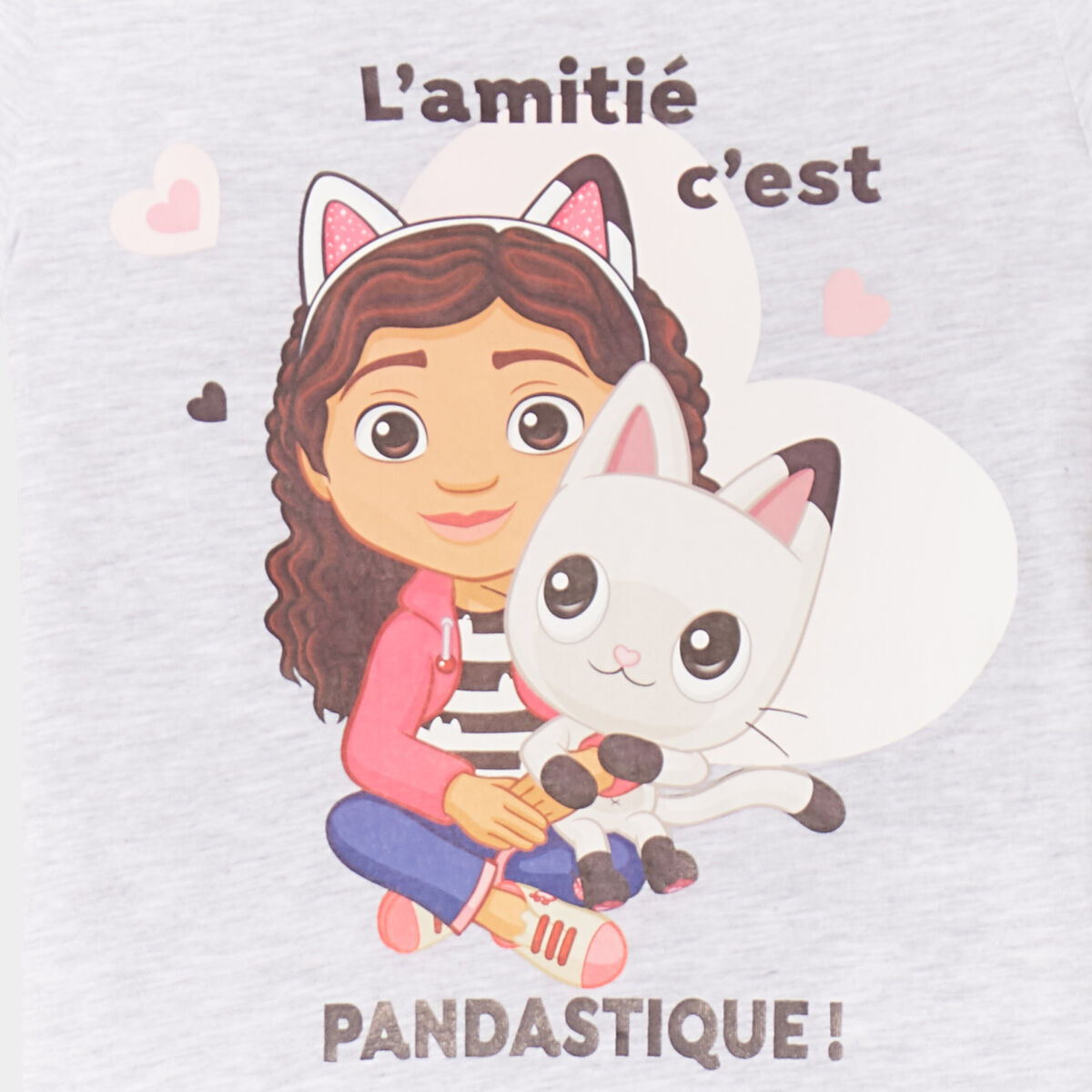 Ensemble pyjama Gabby la maison magique gris clair fille
