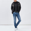Pull avec col roulé noir homme