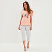 Ensemble pyjama 2 pièces rose saumon femme
