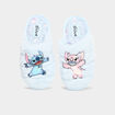 Chaussons mules fausse fourrure Stitch bleu fille