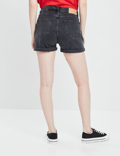 Short En Jean Noir Pour Femme - Marque Hype, Taille 9 - Ourlets Retroussés (cuffed) - Très Bon état