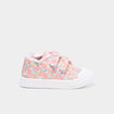 Tennis basses renforc&eacute;es semelle souple multicolore b&eacute;b&eacute; fille