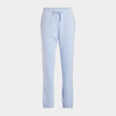 Pantalon jogging droit molleton bleu pastel femme