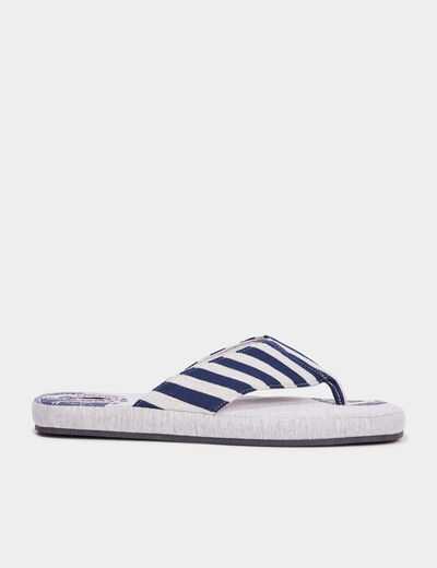Chaussons tongs gris homme