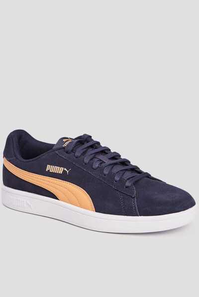 Tennis à lacets Puma Smash bleu marine homme